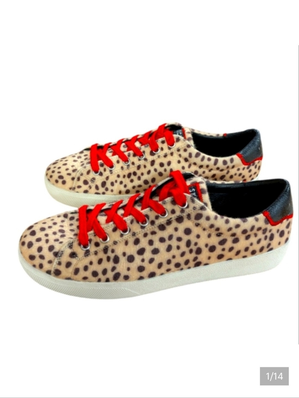 Skechers Los Angeles Leopard Print Sneakers Size 7.5
